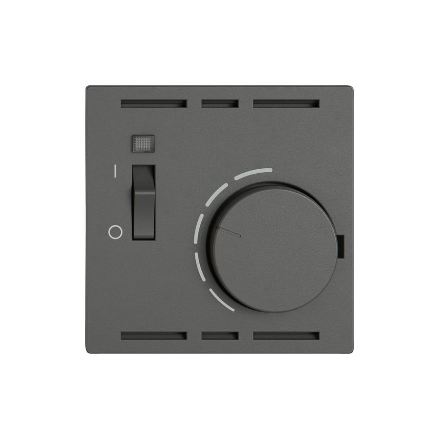 Termostato ambiente EDIZIO.liv SNAPFIX® con interruttore 230VAC 50Hz grs