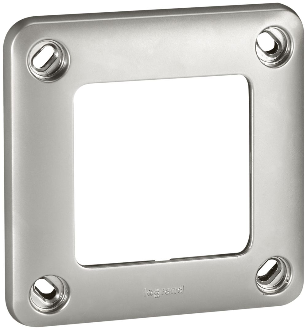 UP-Abdeckrahmen 1×1 Soliroc verchr.