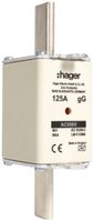 Fusibile HPC Hager DIN1 690VAC 125A gG/gL segnalatore doppio inossidabile
