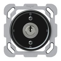 UP-Schlüsselschalter origin Ausschalter 0/3L 16A 250V 0-I-0-I 77×77mm schwarz