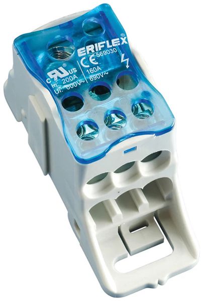 Verteilerblock ERIFLEX UDJ-160A 7 Anschlüsse Kupfer