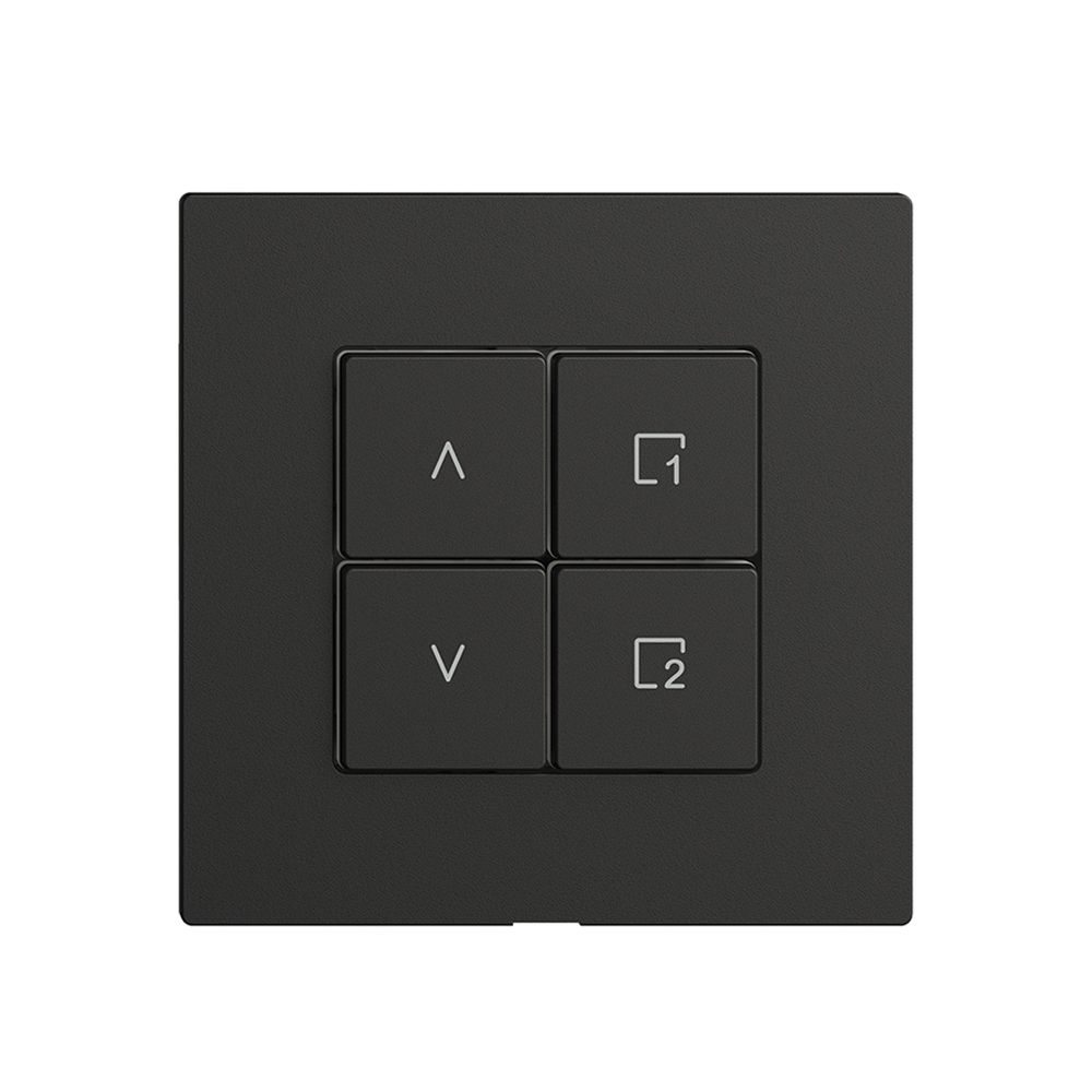 Storenschalter 1K/4T Szene Edue Wiser schwarz