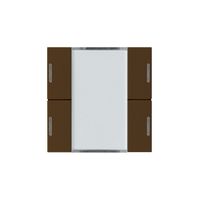 Frontset Hager kallysto LED 4×KNX systemlink/easylink braun