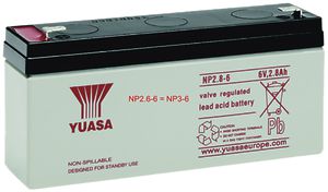 Akku Yuasa NP 3-6 6VDC 3 AH