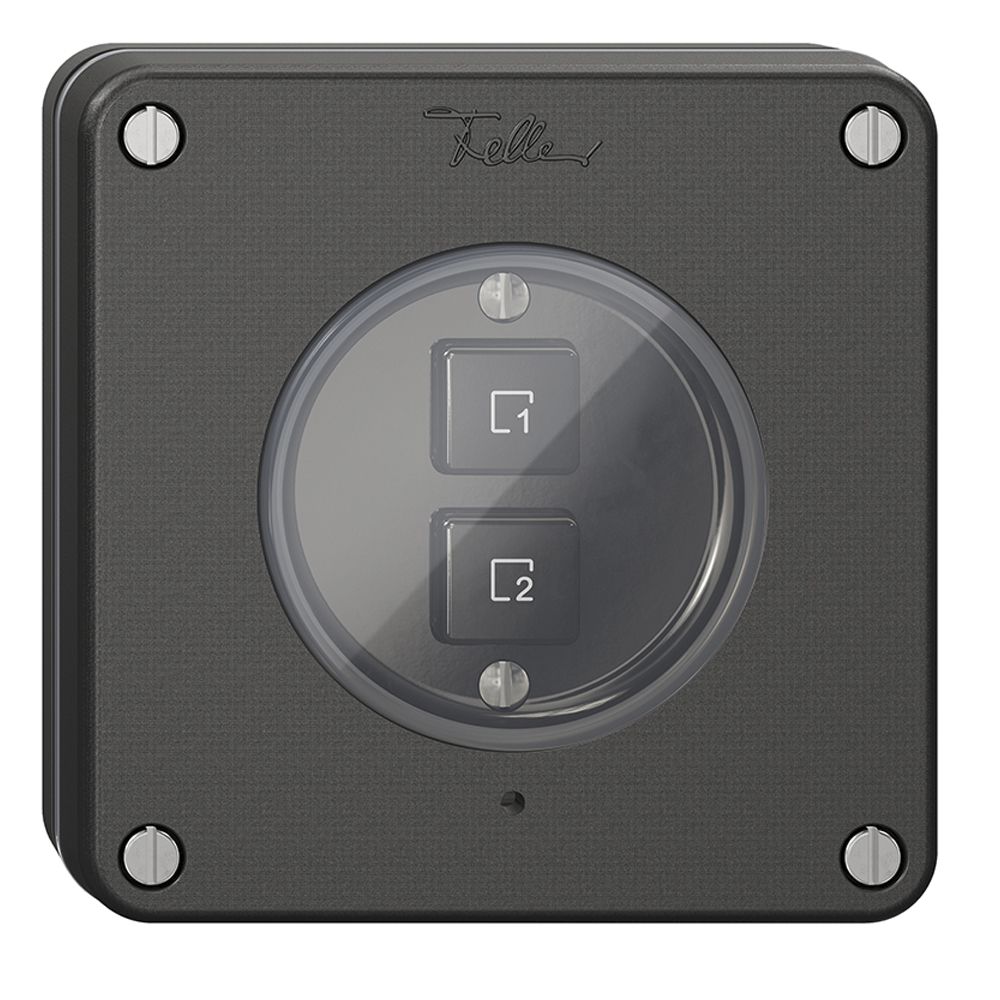 Poussoir scène ENC 2 scènes vertical/2T NEVO Wiser noir