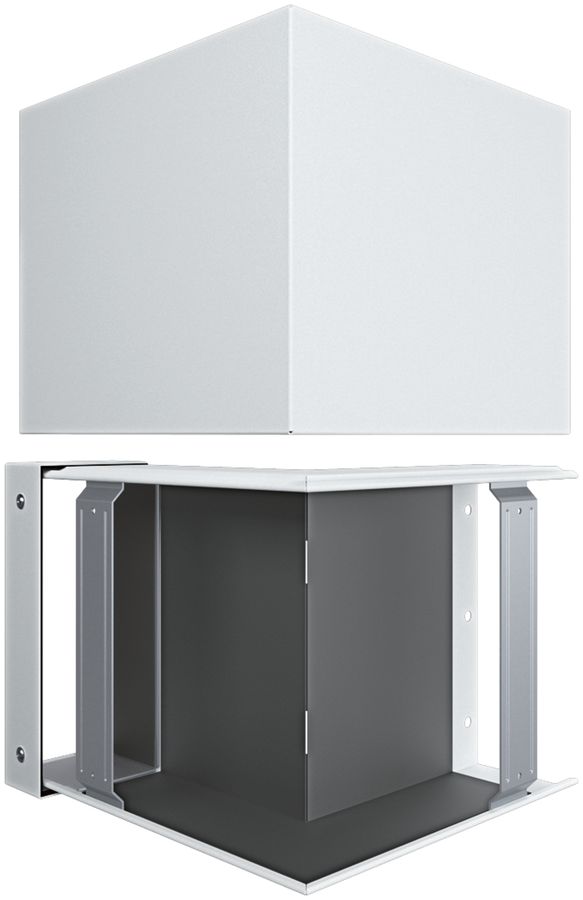 Angle extérieur tehalit FWK-Plus 100×250mm blanc trafic