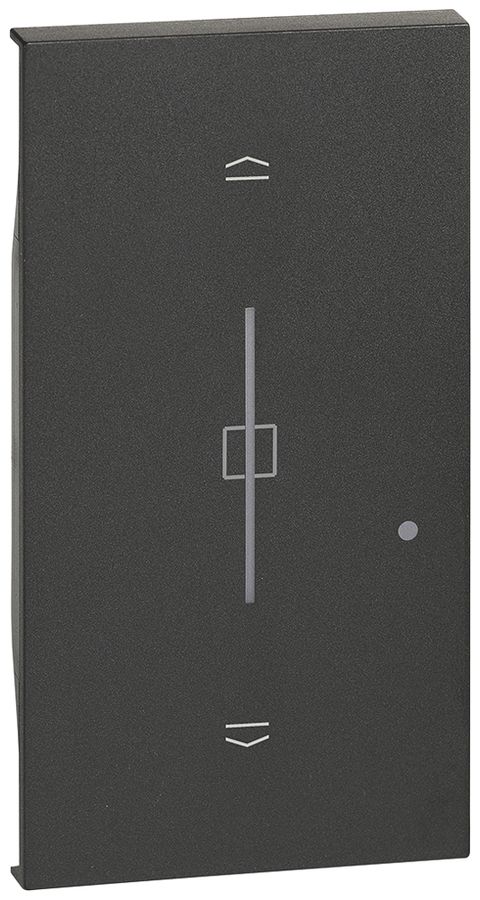 Tastenabdeckung Living Now with Netatmo 2 Module für Rollladenschalter schwarz