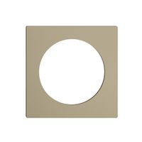Frontplatte EDIZIOdue sand, mit Bohrung 43mm