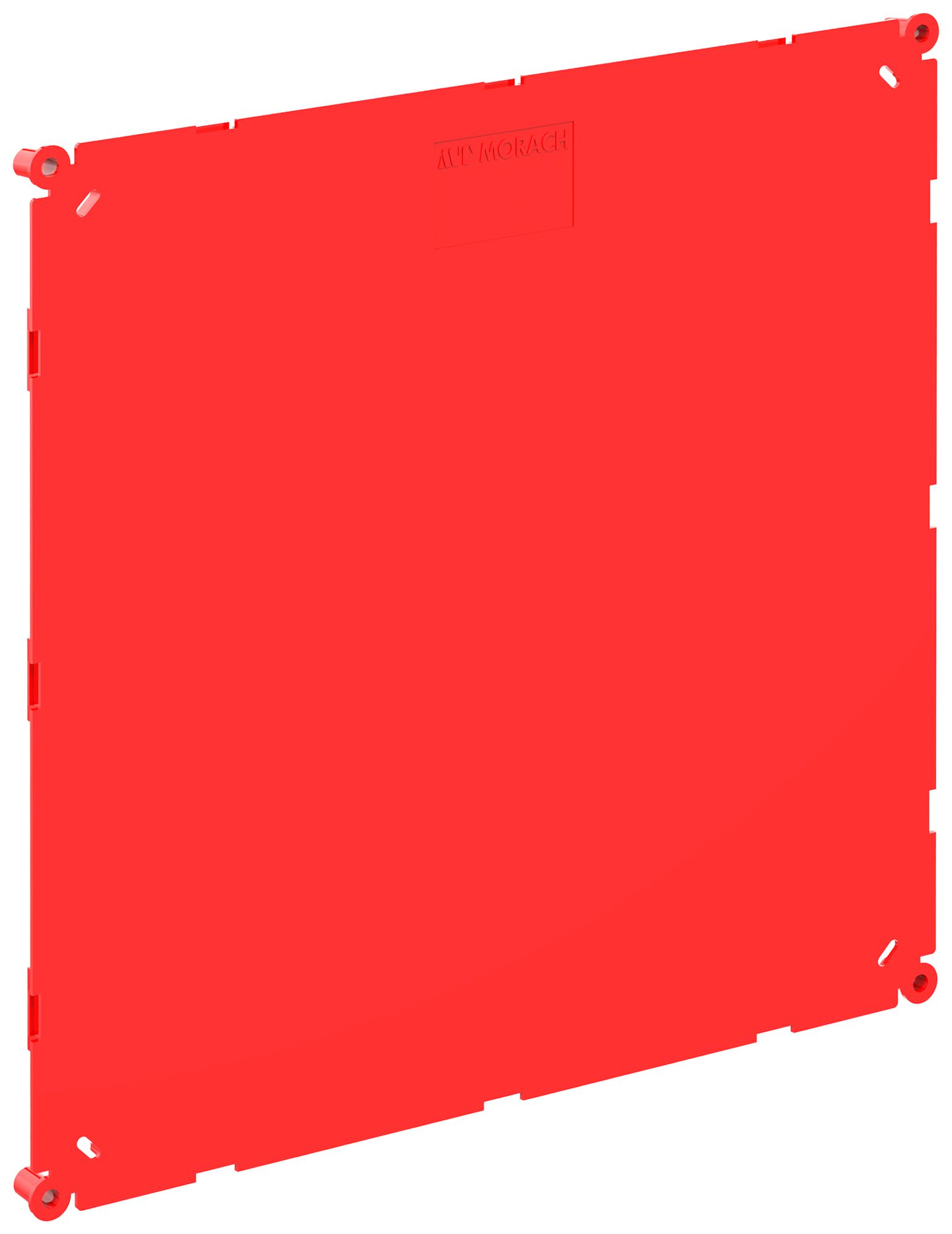 Schutzdeckel Morach-Technik CRALLO-LEU 194×194×9mm Kunststoff rot