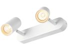 Spot LED SLV NOBLO 12W 1450lm 927 VAR 240×105×127mm blanc 2×Spot