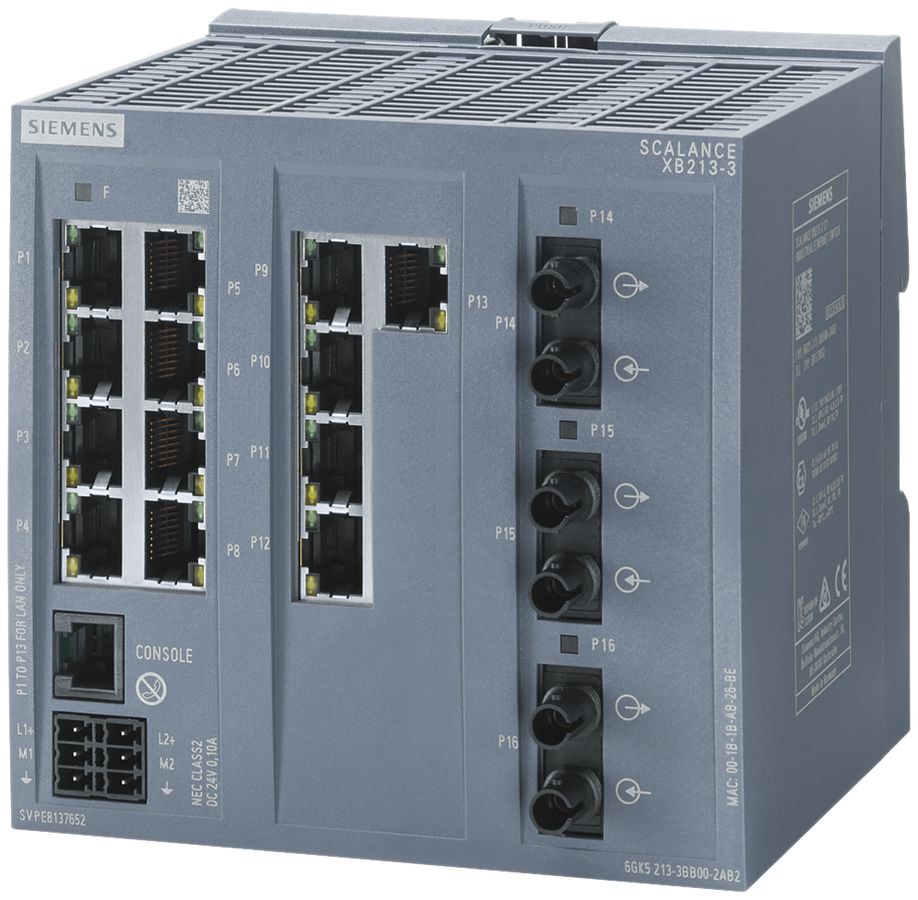 Switch IE Siemens SCALANCE XB213-3 13×RJ45 + 3×ST 10/100Mbit/s PROFINET managed