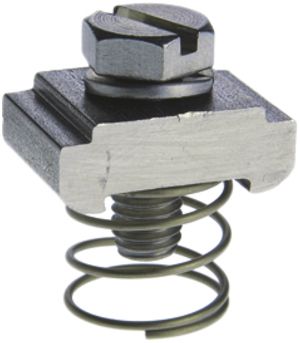 Plot d'ancrage Woertz, acier zingué, M6, avec ressort et vis