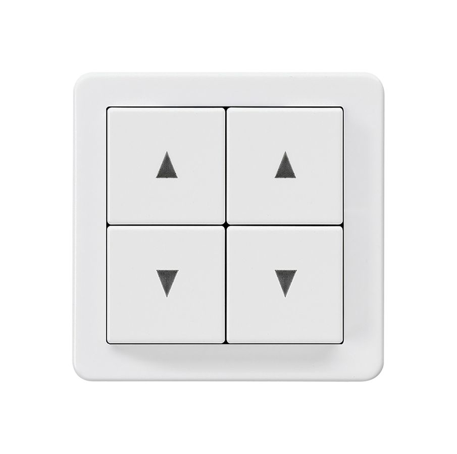 Kit frontal basico H pour interrupteur p.store avec découpe 58×58mm blanc