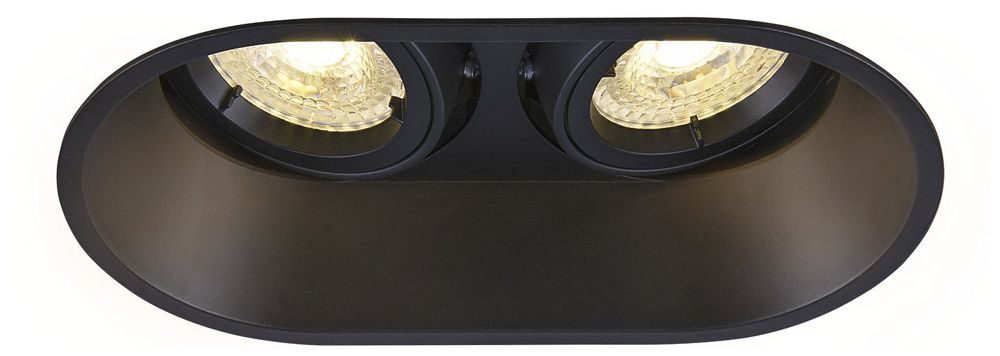 EB-Deckenleuchte SLV HORN Double QPAR51 DL GU10 max. 2×25W schwarz