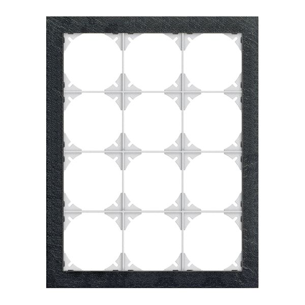 Cadre de recouvrement EDIZIOdue prestige 4×3 ardoise