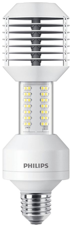 Lampada LED Philips MAS LED SON-T E27 48…58V 23W 3600lm 2700K Ø61×200mm chiaro