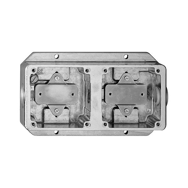 Gehäuseunterteil AG 3×M20 Al kugelpoliert