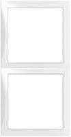 Plaque frontale AP SIDUS 145×75mm blanc brillant
