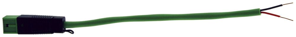 Câble de raccordement KNX Woertz vert 3m 2×0.5mm 1×fiche BST14i2KFS Dca