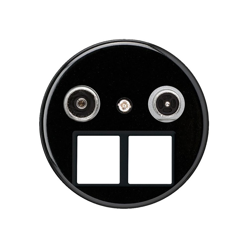 Prise multimédia basico TV-R montage A 14dB 2GHz noir