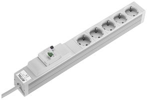 Steckdosenleiste Rittal DK 7240.280 19" 1HE 230VAC/16A 5×SCHUKO RCD