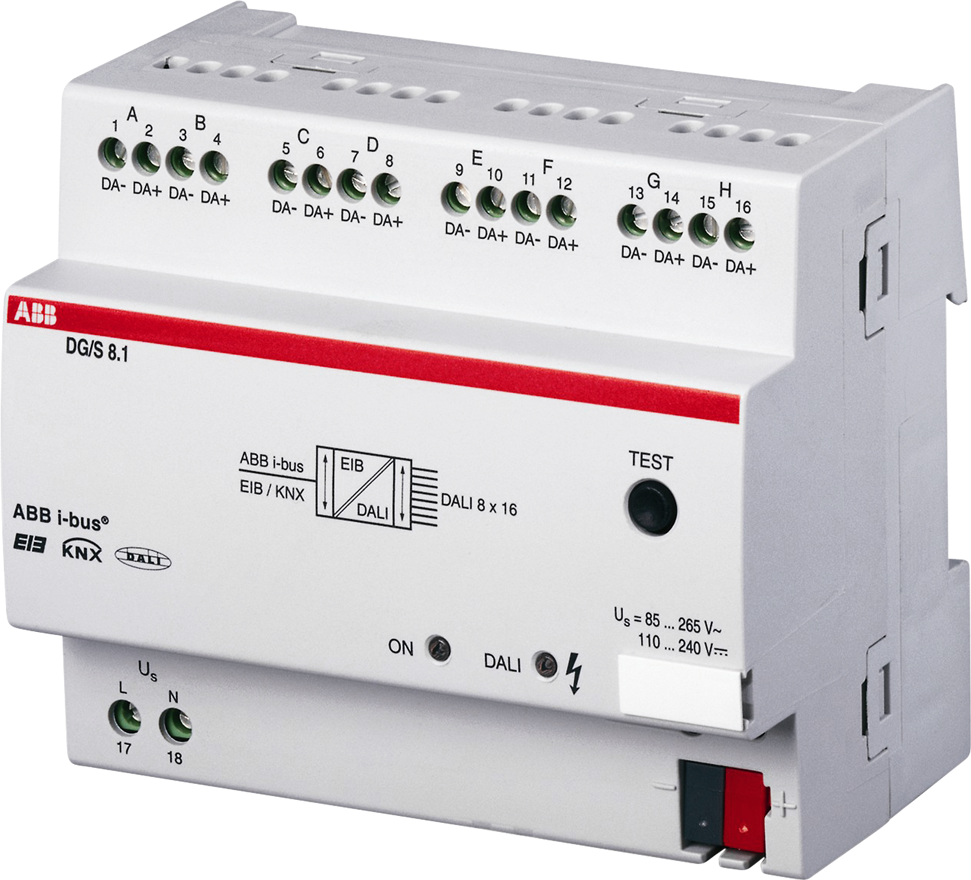 REG-Gateway KNX/DALI ABB DG/S8.1, 8-Kanal