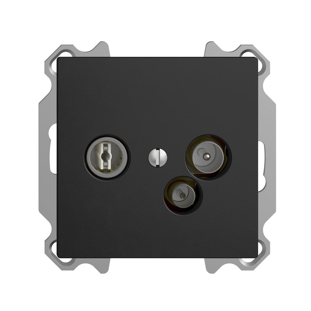 UP-Antennendose TV-R-Daten DD04 5…65MHz EDIZIOdue schwarz