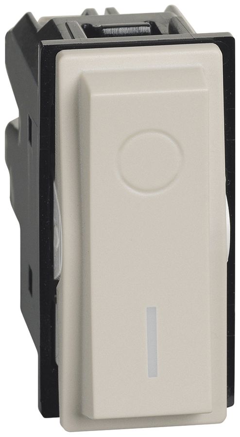 Interruttore Living Now 2 poli 1 modulo illuminabile 16AX sand