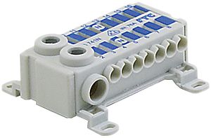 Klemme Easy Connection Box 1L 2×2.5…16mm², 14×0.5…4mm², blau