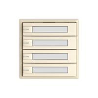 Pulsante universale EDIZIO.liv UNI SNAPFIX® 12…48V c.LED 4× com.1T targ.cr