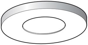 Anello decorativo Niko per rilevatore AP P4XMR bianco