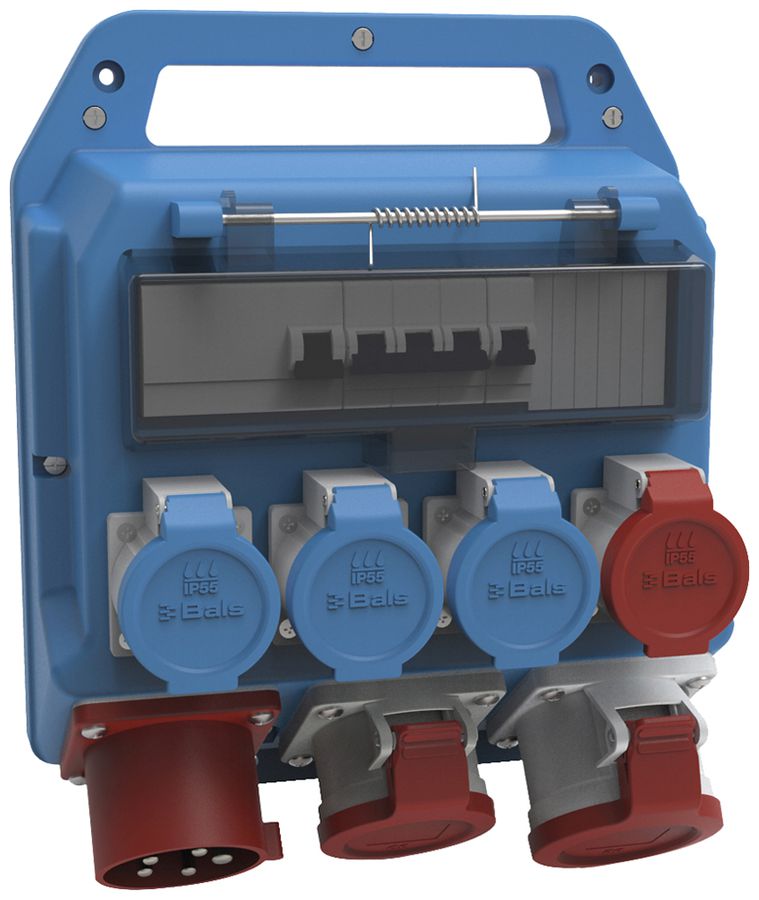 Stromverteiler Bals EVKB 10/32A 3×T23 1×T25 1×CEE16 1×CEE32 1×FI 2×LS