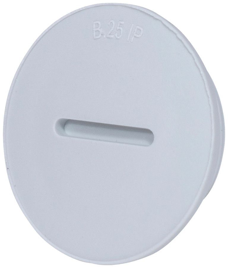 Stopfen mit Rand PS M63 hellgrau