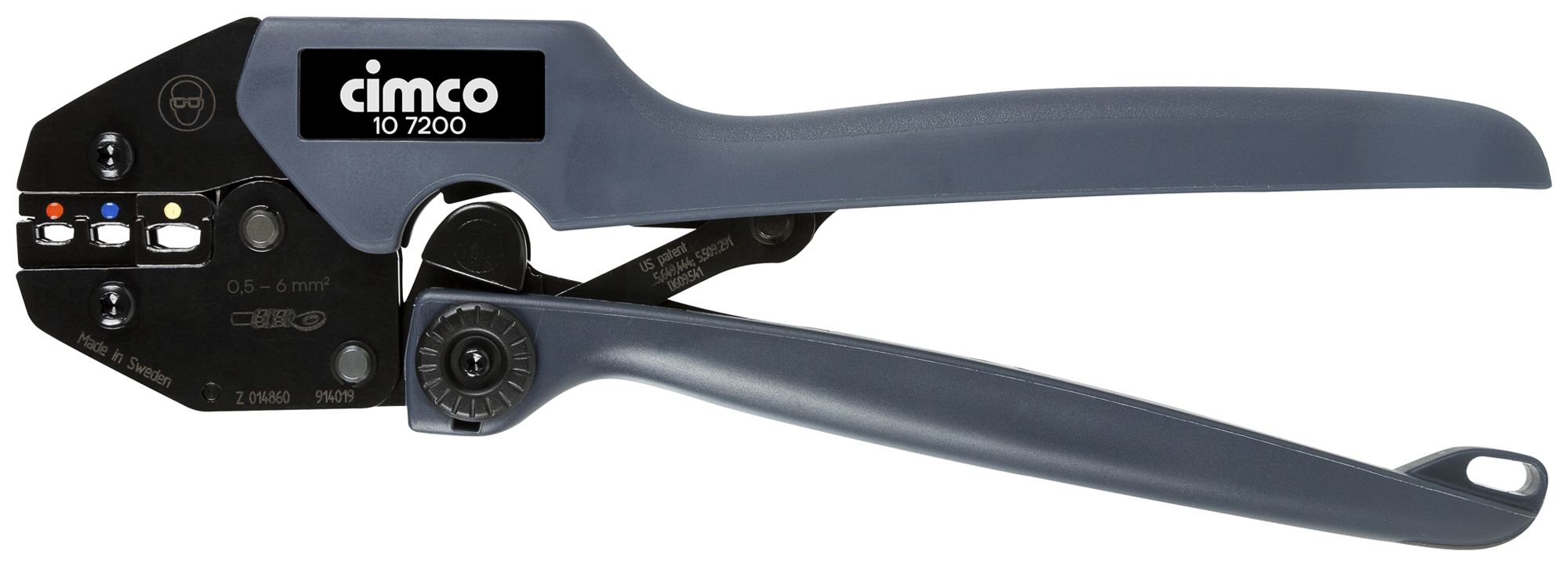 Pinza di serraggio CIMCO POWER-CRIMP iso 0.5…6mm² (rosso, blu e giallo)