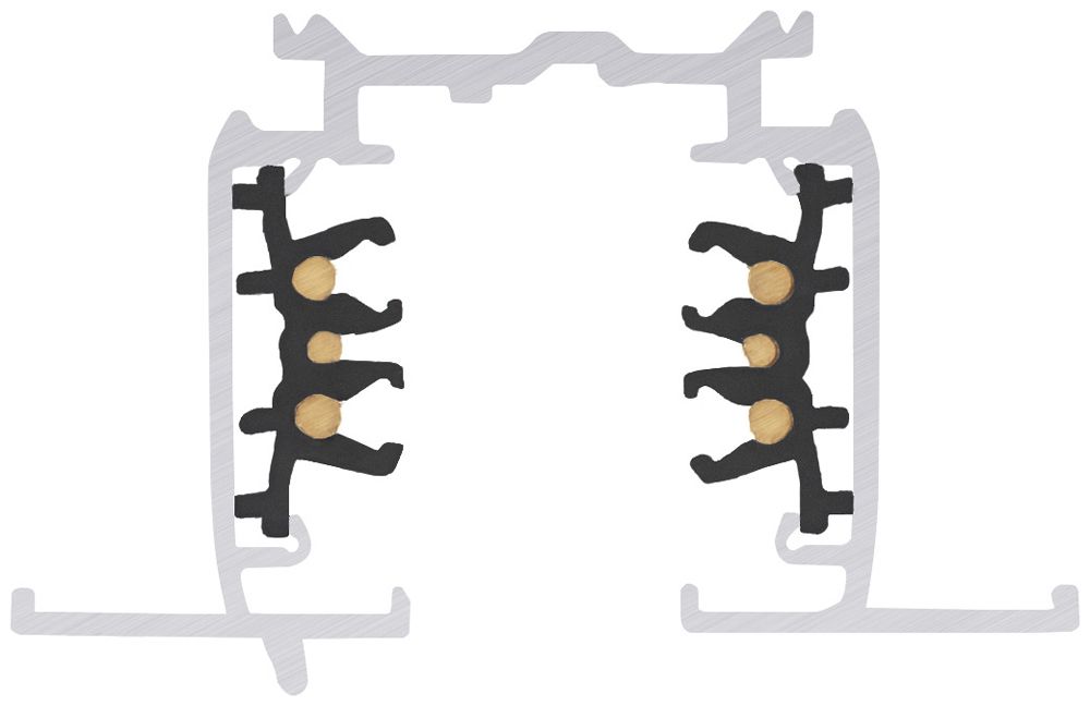 EB-Stromschiene SLV S-TRACK DALI 3-phasig 230V Aluminium 4000mm schwarz