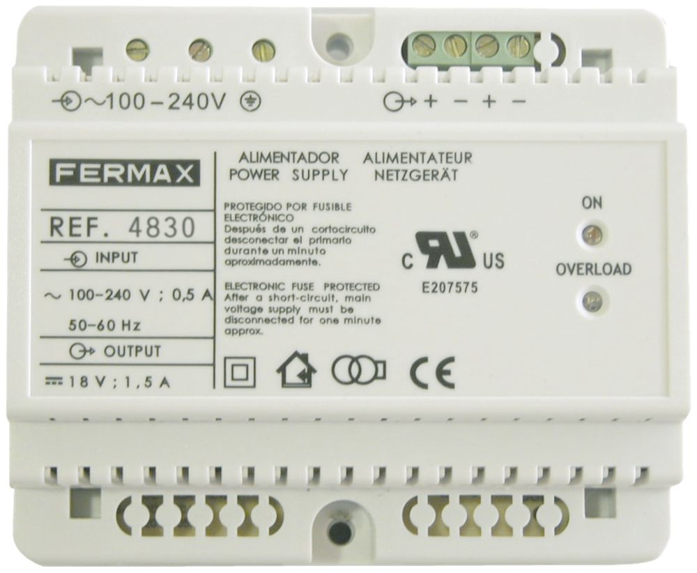 REG-Netzgerät Fermax 100…240VAC/18VDC, 3.5 A, DIN6
