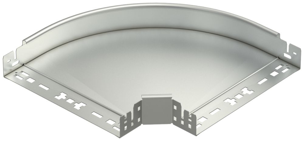 Coude 90° Bettermann avec raccord rapide 60×300mm, A2, 1.4301, 2B