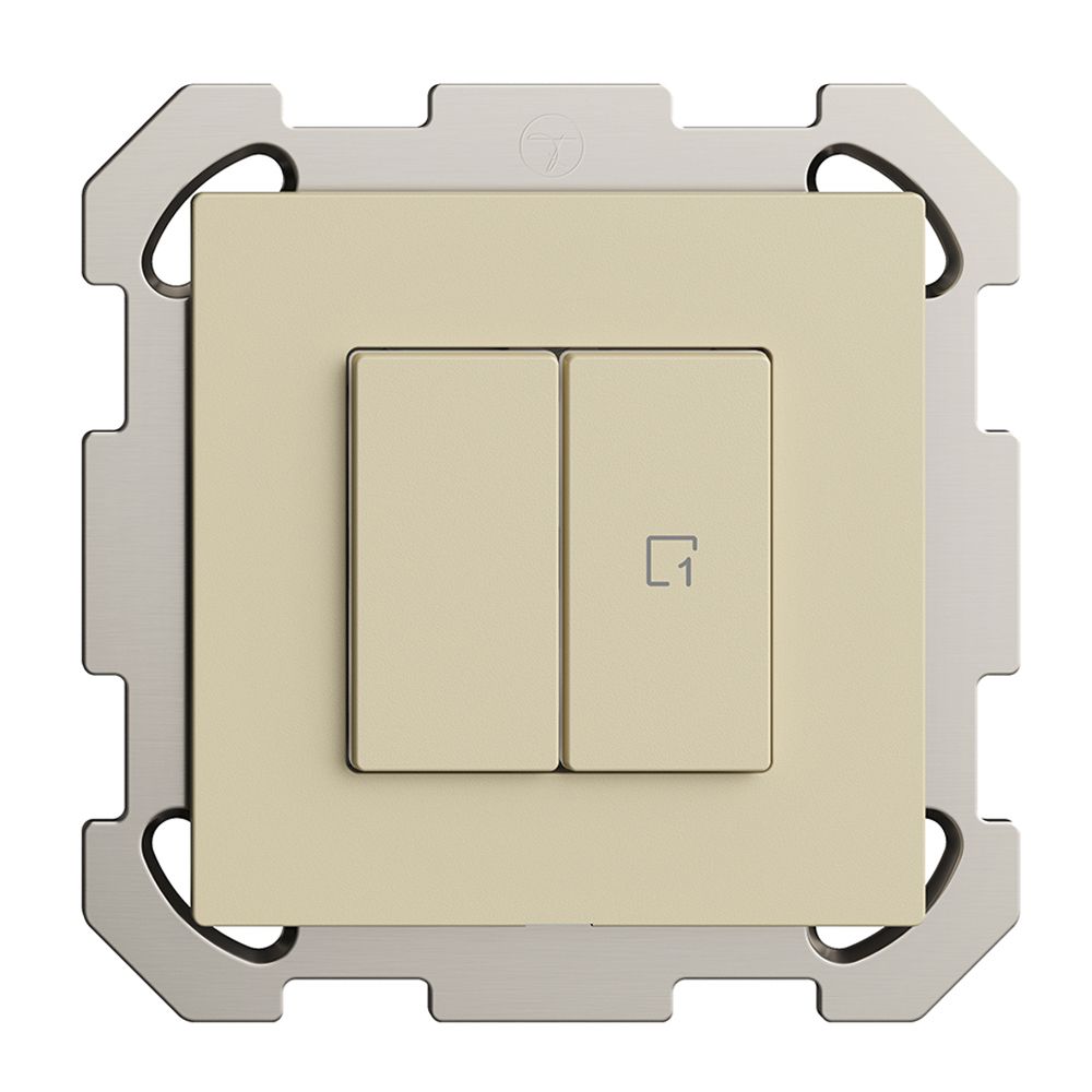 Interrupteur ENC 1K/2T scène WLAN Edue Wiser vanille