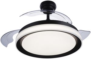 LED-Pendelleuchte Bliss 28/35W 4500lm 827/840/855 direkt schwarz Ventilator