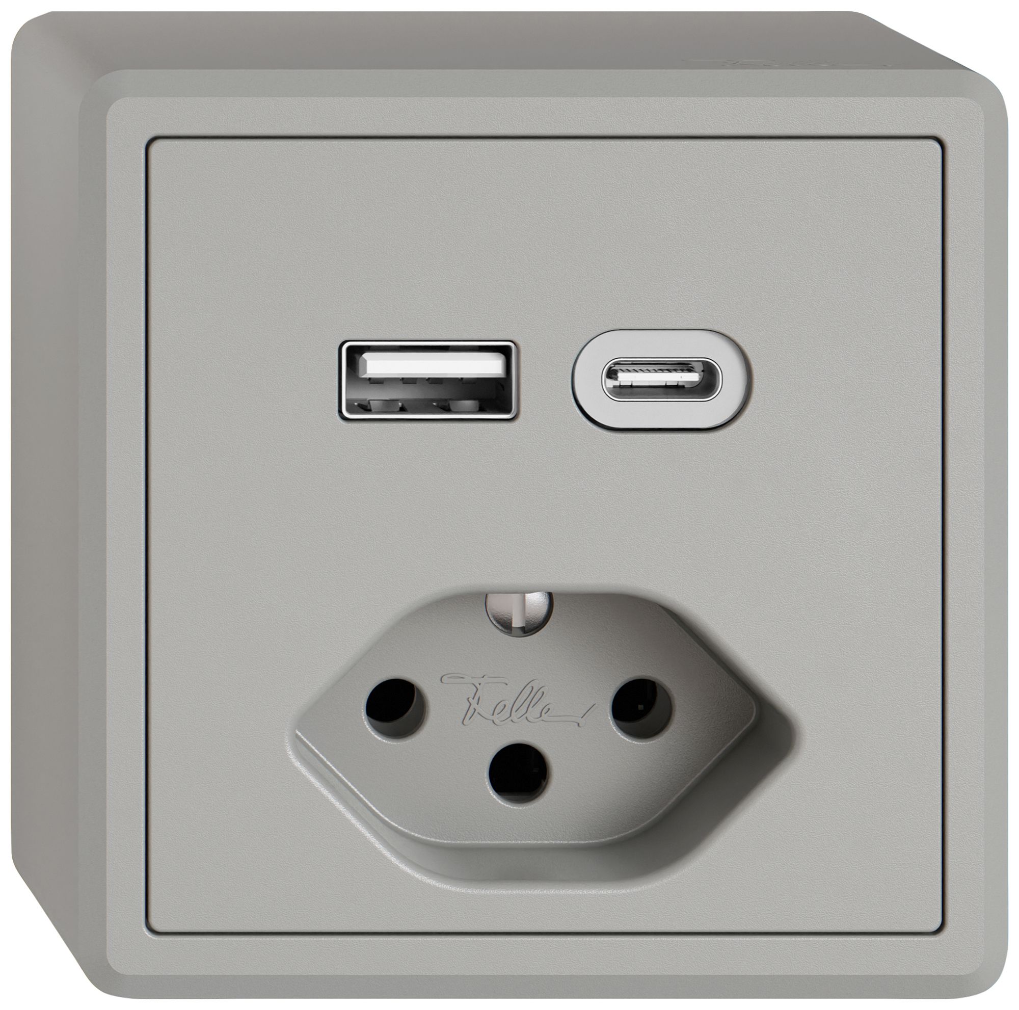 Prise de charge USB AP EDIZIO.liv SNAPFIX® USB A+C/T13 3A 230VAC grc