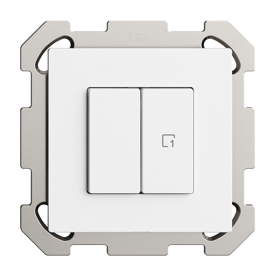 Interrupteur ENC 1K/2T scène WLAN Edue Wiser blanc