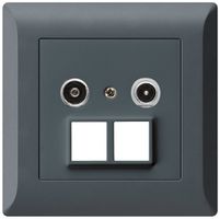 Prise multimédia ENC kallysto.line R/TV 23dB 2GHz anthracite