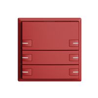 Poussoir ENC KNX 6× EDIZIOdue berry RGB avec LED