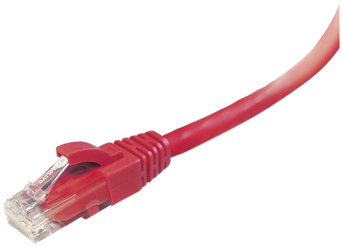 Patchkabel RJ45 Dätwyler 602 4P Kat.6 U/UTP AWG24 FR/LSZH rot 2m