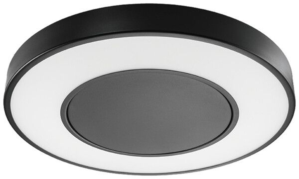 Lampada apparente LED SG Circulus 30W 3050lm 3000K EM3h Ø550×55mm nero