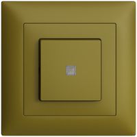 Kit frontale INC EDIZIOdue olive 88×88mm con lente frontale