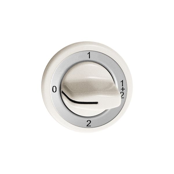 Frontset Feller 0-1-1+2-2 weiss für Drehschalter