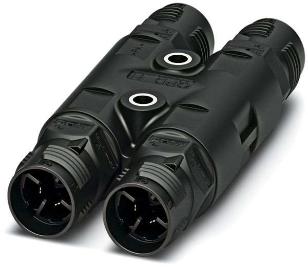 Distributore H QUICKON 3LPE 1.5mm² senza dado nero