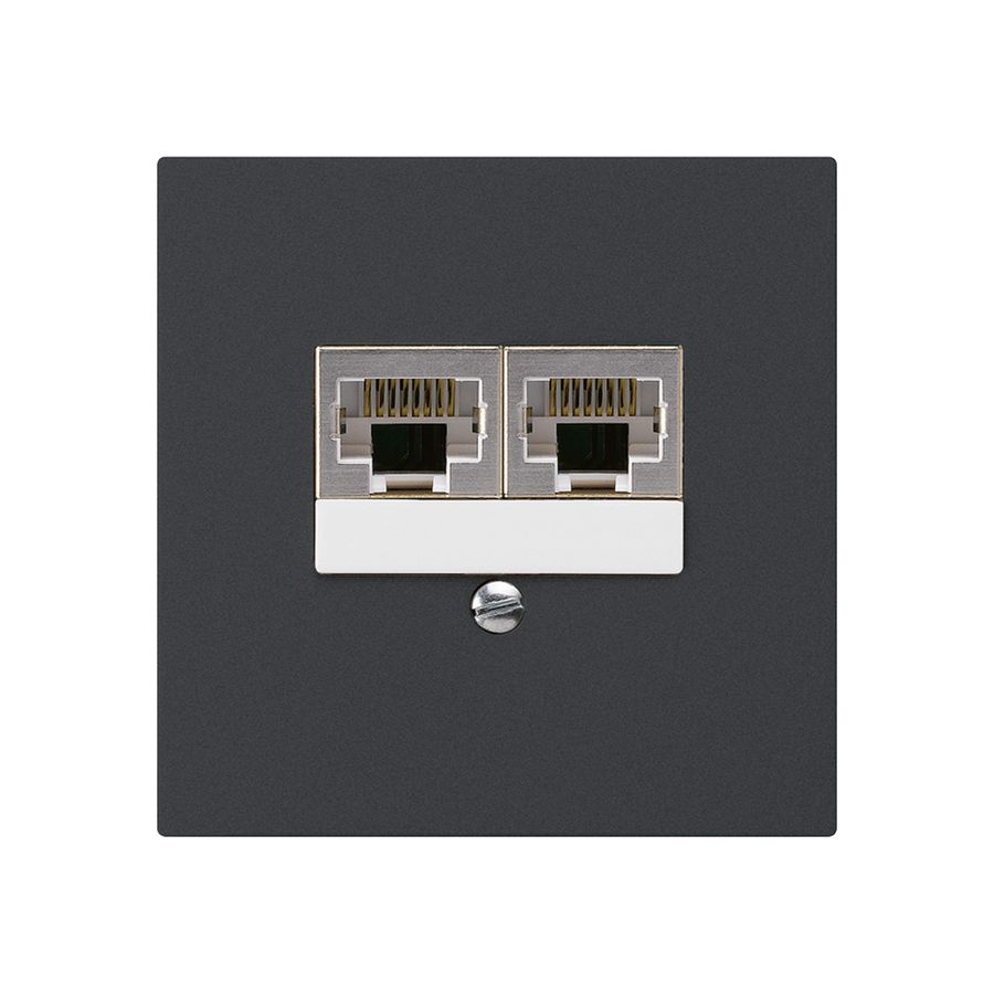 UP-Dose kallysto 2×RJ45s parallel schwarz
