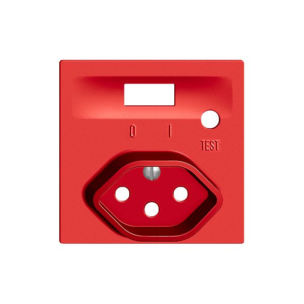 Frontset EDIZIOdue zu FI-Steckdose berry